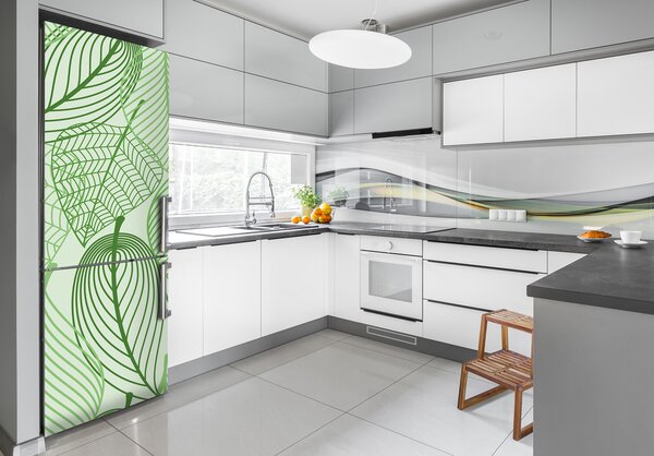 Fototapeta na ledničku Zelené listí FridgeStick-70x190-f-69861578
