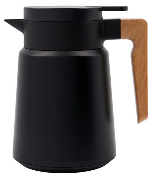 Termoska s dřevěnou rukojetí Cole Black 1 l House Doctor