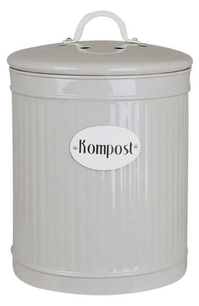 Plechový kompostér Natur Avfall Beige 25x17 cm Strömshaga