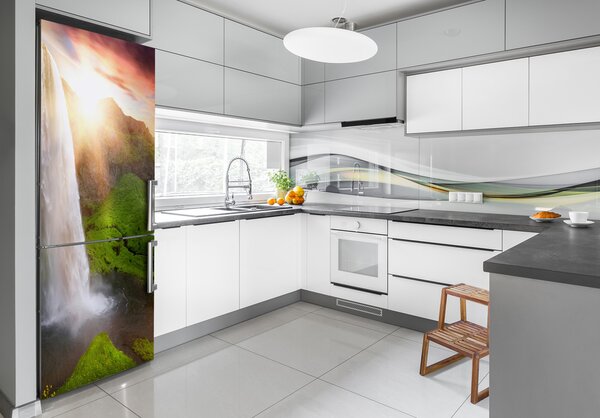 Nálepka na ledničku Příroda vodopád FridgeStick-70x190-f-69988477