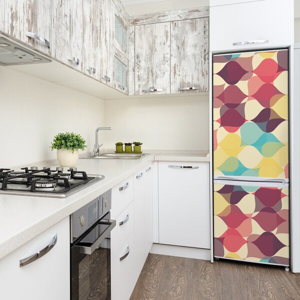 Nálepka tapeta na ledničku Gemetrické pozadí FridgeStick-70x190-f-70915514