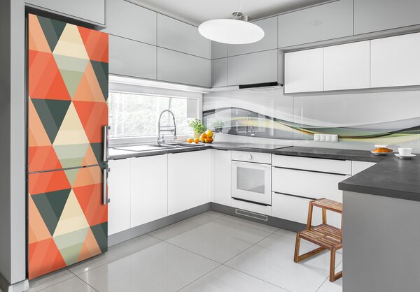 Nálepka tapeta na ledničku Gemetrické pozadí FridgeStick-70x190-f-70984330