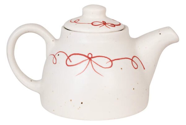 Keramická čajová konvička Viola Bow Red 750 ml Strömshaga