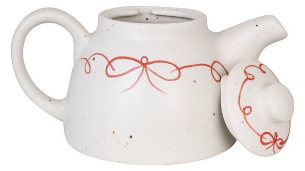 Keramická čajová konvička Viola Bow Red 750 ml Strömshaga
