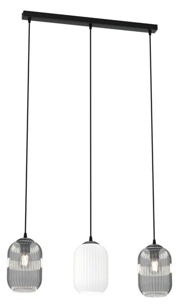 Lustr na lanku VERDI 3xE27/15W/230V černá/šedá/bílá