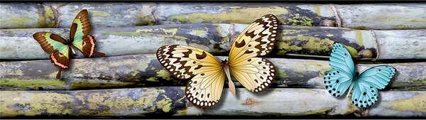 Samolepící bordura na zeď Motýli | 5 m x 13.8 cm | DWB8238