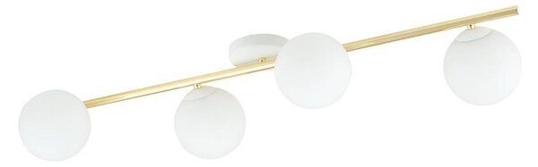 Stropní svítidlo SPLENDI 4xE14/10W/230V bílá/zlatá