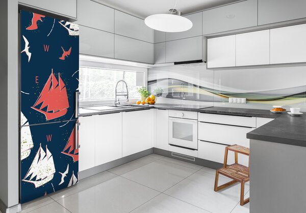 Foto nálepka skin lednička Lodě FridgeStick-70x190-f-71544834