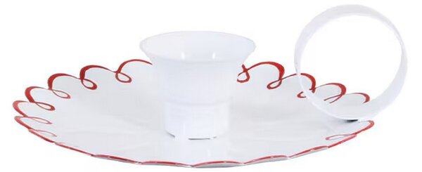 Kovový svícen Saga White Red Strömshaga