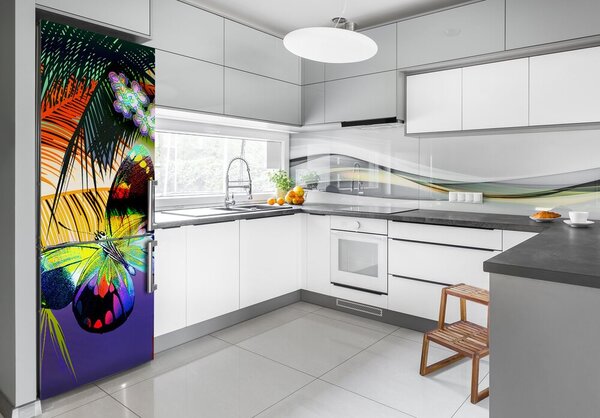 Nálepka fototapeta Barevné květiny FridgeStick-70x190-f-7162456