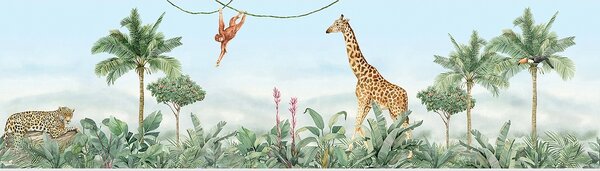 Dětská samolepící bordura na zeď Jungle | 5 m x 9.7 cm | DWBD8131