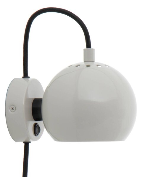 Nástěnné svítidlo FRANDSEN Ball Magnet, světle šedé lesklé