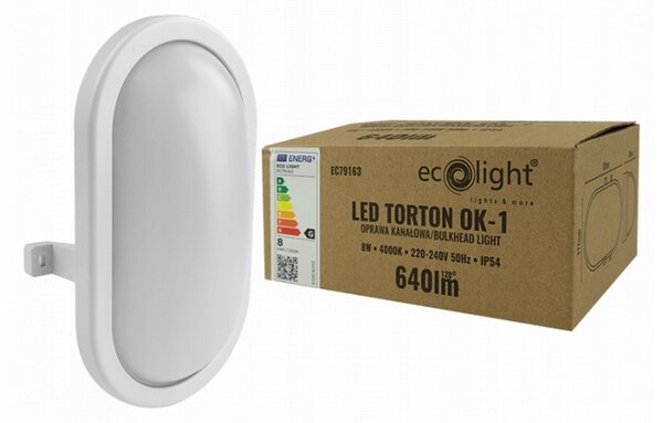 LED kanálová lampa 8W - 230V - 4000K - IP54