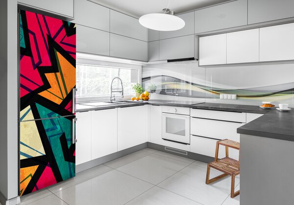 Nálepka tapeta na ledničku Gemetrické pozadí FridgeStick-70x190-f-72292790