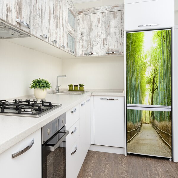 Nálepka tapeta na ledničku Bambusový les FridgeStick-70x190-f-72519653