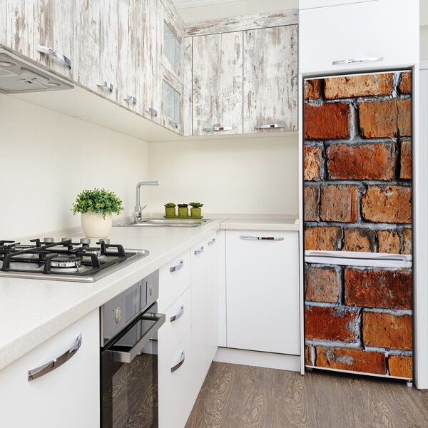 Nálepka tapeta na ledničku Zděná zeď FridgeStick-70x190-f-72991049