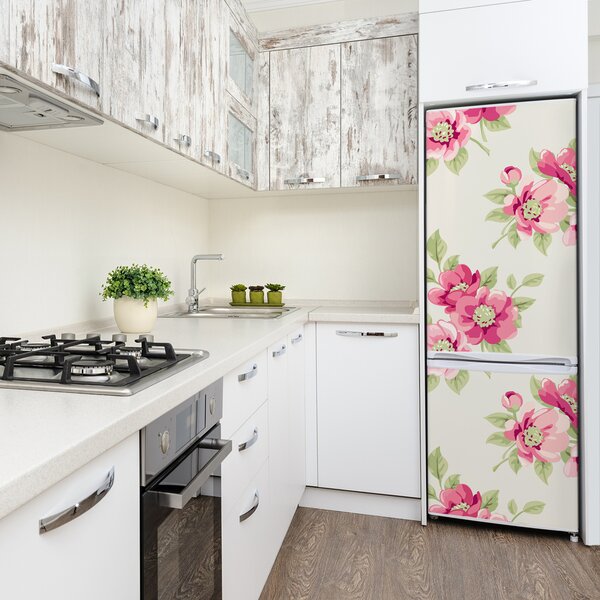 Fototapeta samolepící na ledničku Růžové květiny FridgeStick-70x190-f-72700499