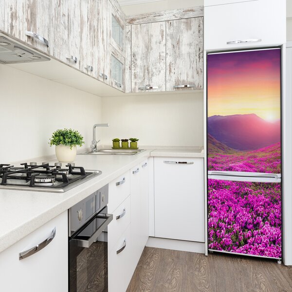 Nálepka tapeta na ledničku Hory rododendron FridgeStick-70x190-f-72586785