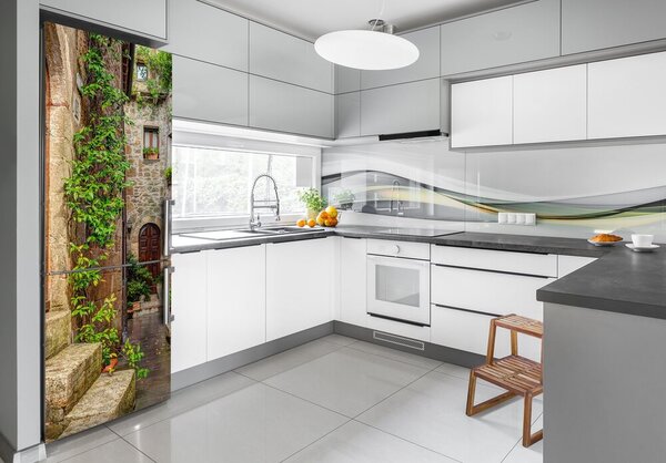 Tapeta na ledničku nálepka Italské uličky FridgeStick-70x190-f-72510067