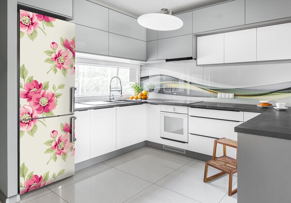 Fototapeta samolepící na ledničku Růžové květiny FridgeStick-70x190-f-72700499