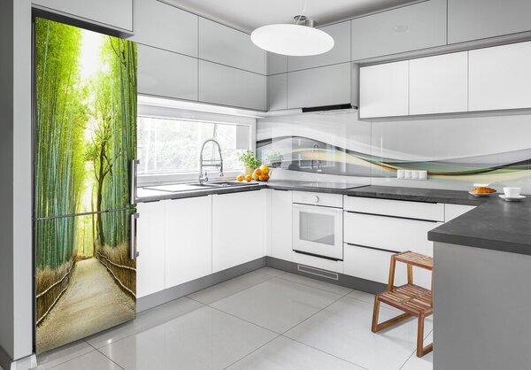 Nálepka tapeta na ledničku Bambusový les FridgeStick-70x190-f-72519653