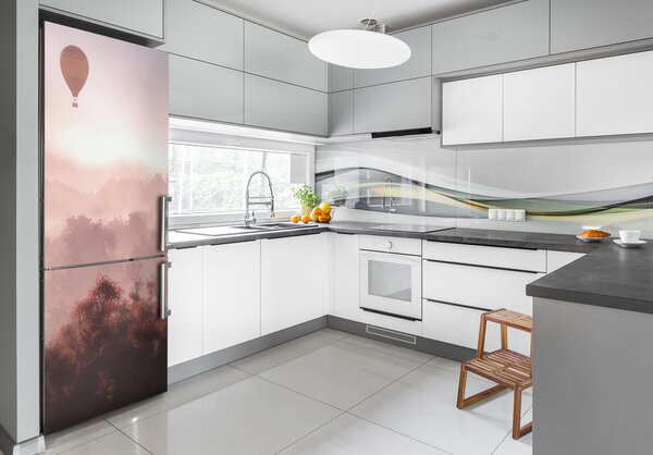 Nálepka na ledničku Létající balon les FridgeStick-70x190-f-73608942