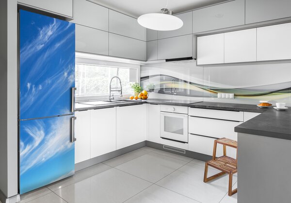 Nálepka tapeta na ledničku Mraky na nebi FridgeStick-70x190-f-73766463