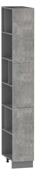 Kuchyňský regál ADAMA - šířka 30 cm, beton světlý atelier / šedý, nožky 15 cm