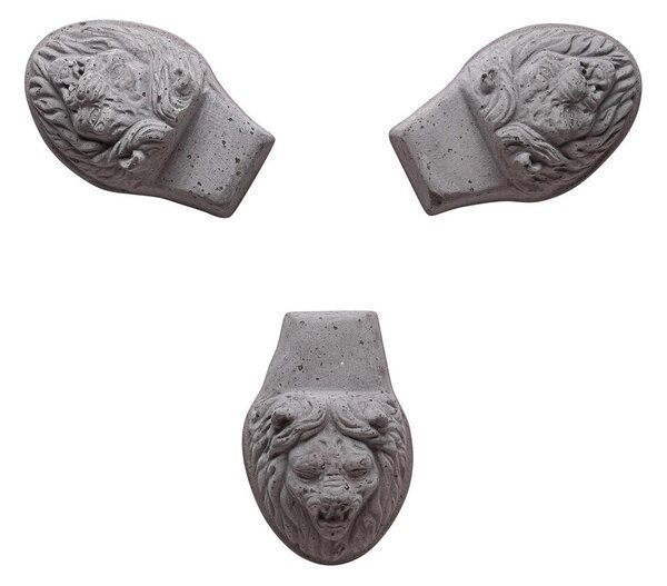 Nožky pod květináč Lion Head Grey - set 3 ks Bergs Potter