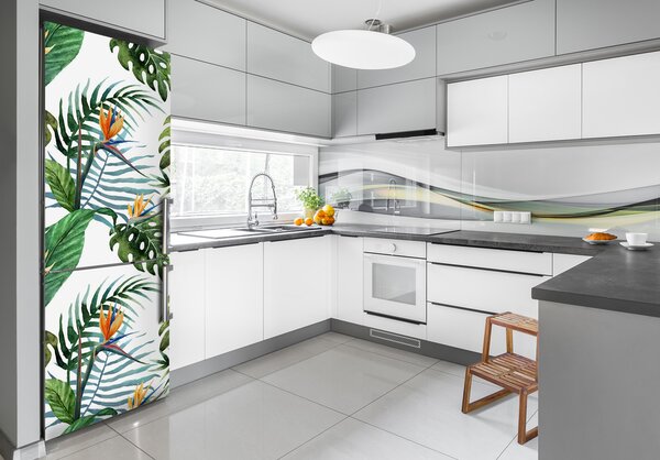 Fototapeta na ledničku Tropické listí FridgeStick-70x190-f-73937066