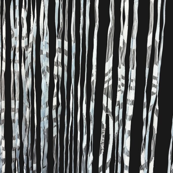 Provázková záclona Ambiance vzor Breeze modrá 180 × 300 cm