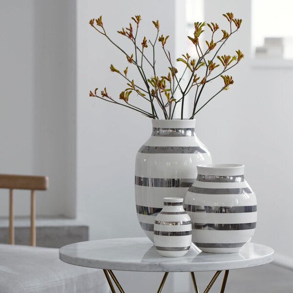 Váza Omaggio Silver12,5 cm Kähler