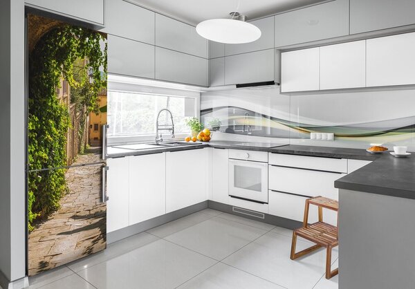 Tapeta na ledničku nálepka Italské uličky FridgeStick-70x190-f-75452089
