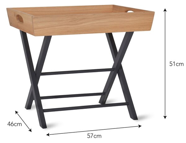 Skládací postranní stolek Butlers Oak Garden Trading