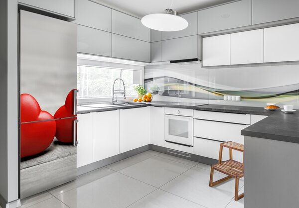 Nálepka tapeta na ledničku Srdce na stromě FridgeStick-70x190-f-75821081