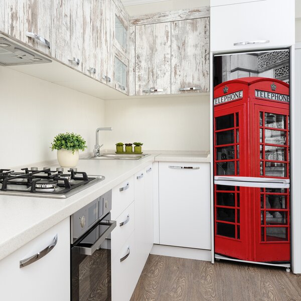 Tapeta na ledničku Telefonní budka FridgeStick-70x190-f-75547702