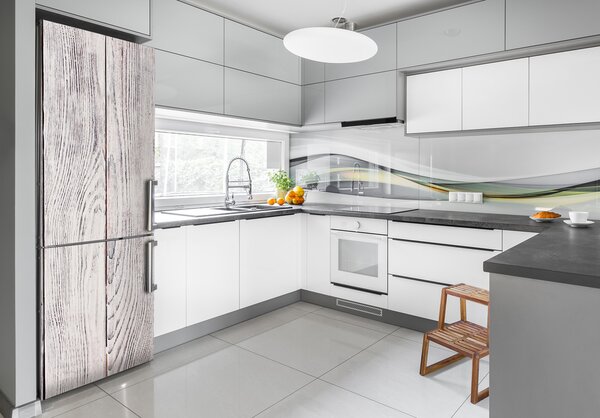 Nálepka tapeta na ledničku Dřevěná stěna FridgeStick-70x190-f-75817885