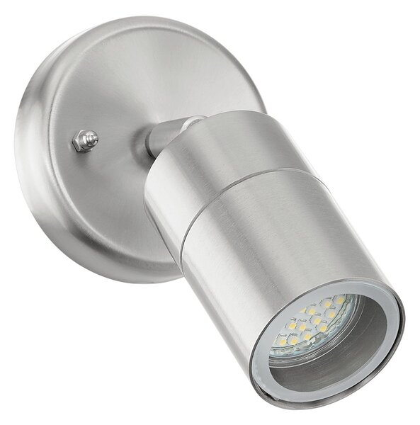 EGLO Venkovní nástěnné LED osvětlení STOCKHOLM 1, stříbrné 93268
