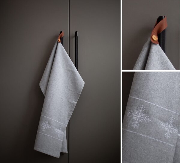 Kuchyňská utěrka Flinga Light Grey 50x70 cm Storefactory Scandinavia