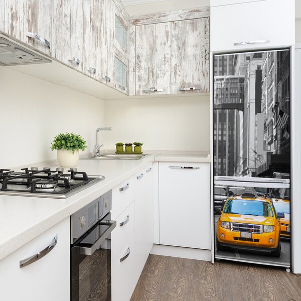 Tapeta na ledničku na výměr Taxi New York FridgeStick-70x190-f-76072209