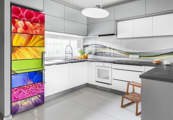 Nálepka fototapeta Barevné květiny FridgeStick-70x190-f-76360035