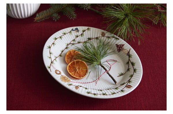 Vánoční talíř Hammershoi Christmas Oval 28,5 cm Kähler