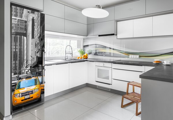 Tapeta na ledničku na výměr Taxi New York FridgeStick-70x190-f-76072209