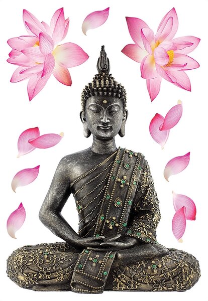 Samolepka na zeď Buddha | 42.5 x 65 cm | DSM3447