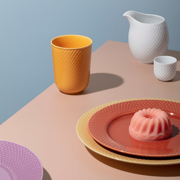 Porcelánová konvička na mléko Rhombe 39 cl Lyngby Porcelaen