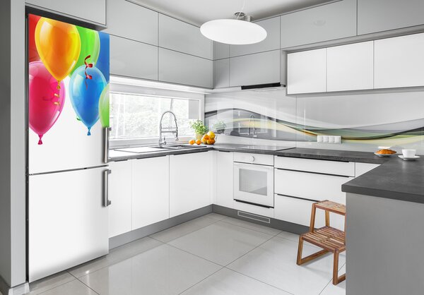 Nálepka tapeta na ledničku Barevné balonky FridgeStick-70x190-f-77215325