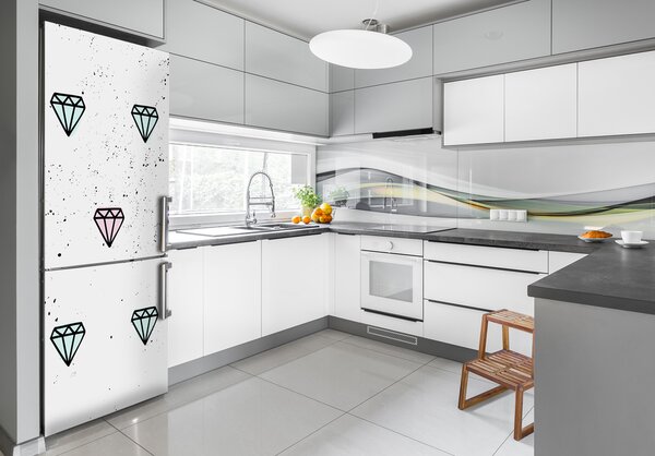 Nálepka tapeta na ledničku do domu Diamanty FridgeStick-70x190-f-77866968