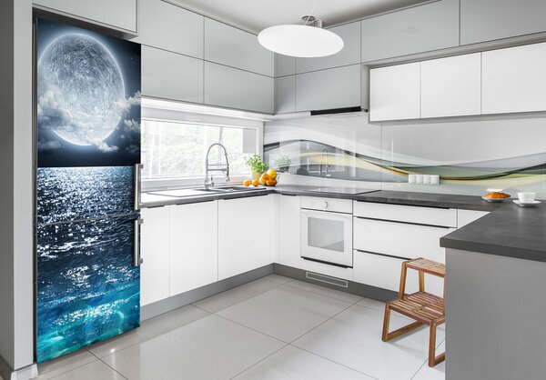Nálepka tapeta na ledničku Měsíc v úplňku FridgeStick-70x190-f-78125119