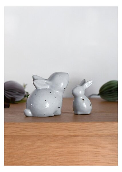 Keramický králíček Stina Nature 9 cm Storefactory Scandinavia
