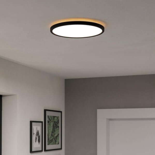 Eglo 901438-LED Koupelnové stropní svítidlo ROVITO 13,9W/230V pr.30cm IP44 černá